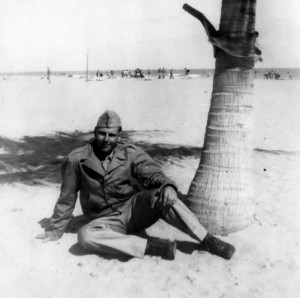 Dad in Miami Beach during a break from Basic Training, February, 1943.