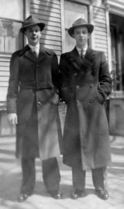 Photo of brothers Anthony (l) and Stanley (r) Murawski dated April 9, 1939, well before they were separated by WWII.
