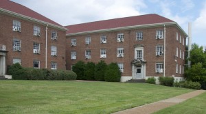 A photo of Garland Hall today.  Originally built in 1938 as part of a New Deal project, it was used in 1943 to house US troops that were undergoing training on the campus of the University of Mississippi in Oxford, MS (photo credit: www.misspreservation.com)