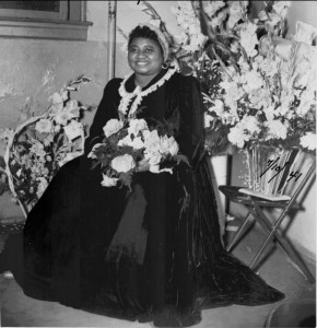 Hattie MacDaniel in a 1941 photograph. She is best known to modern audiences for playing the role of Mammy in 1939's Gone with the Wind.  The Academy Award that she won for that role made her the first ever African American to win an Oscar. 