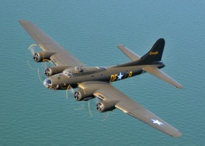 The Boeing B-17. Known as the "Flying Fortress" for the amount of firepower it was able to carry.  Entire books have been dedicated to this plane, so I won't go into much detail here. It's long range combined with it's extensive defensive capabilities resulted in this aircraft taking on mythic proportions. It was not uncommon for badly scarred B-17s to make it back to base after engaging the enemy in battle.  I suspect there will be other opportunities during this project to lean more about this extraordinary aircraft. 