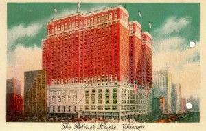 Scan of Palmer House Hotel post card