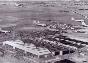 An aerial view of McClellan Field. Shortly after the attack on Pearl Harbor, P-40s, B-26s and B-17s were sent to McClellan to be outfitted for overseas deployment. Throughout the Cold War, McClellan was an installation of the Air Force Logistics Command (AFLC) and later the Air Force Materiel Command (AFMC). Throughout the 1980s and early 1990s, McClellan functioned as the main depot for overhauling the Air Force's F-111, FB-111 and EF-111 aircraft, as well as the A-10 Thunderbolt II aircraft. The base was closed by the Air Force on July 13, 2001.