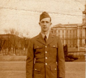 Stanley Murawski c Dec.1942- Jan. 1943 Taken in front of the Colorado State House in Denver while stationed at Ft. Logan. 