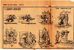 A Sad Sack Cartoon that was included in one of Dad's letters home during May of 1943. 