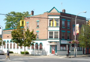 The Boulevard Cafeteria was once located in this building located at 198-200 Central Avenue on the corner of Robin Street in Albany. This site was used as a location for scenes in the 1988 film "Ironweed" starring Jack Nicholson and Meryl Streep.