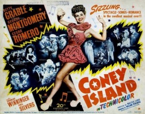 Lobby Card for the 1943 movie Coney Island starring Betty Grable.