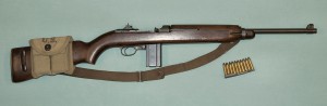 Photo of a WWII era M1 Carbine. "You get 15 shots to 5 of Eddie's". Image credit: www.wikipedia.com