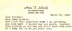 The letterhead  stationery that Eddie got for Anna.  of it she writes "In the future I will write a few letters with my name on to look important." 