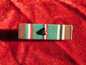 Photo of an ETO Ribbon with one Service Star.