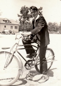 A picture of Dad well before the war when he used the bicycle more often. 