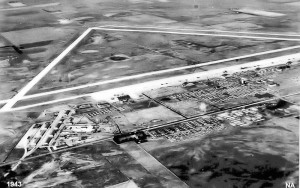 An aerial view of Great Bend Army Air Field c 1943