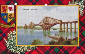 Image of the Forth Bridge from a postcard that Uncle Stanely sent to Dad. 