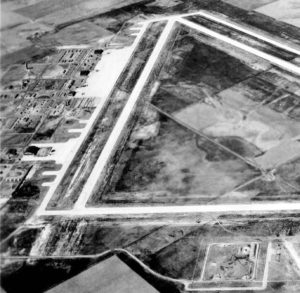 Aerial View of McCook Army Air Field in 1944. Public Domain Photo Credit: United States Army Air Force via National Archives